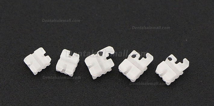 5Pack/20Pcs Dental Orthodontic Ceramic Bracket Braces ROTH 022 345 Hooks